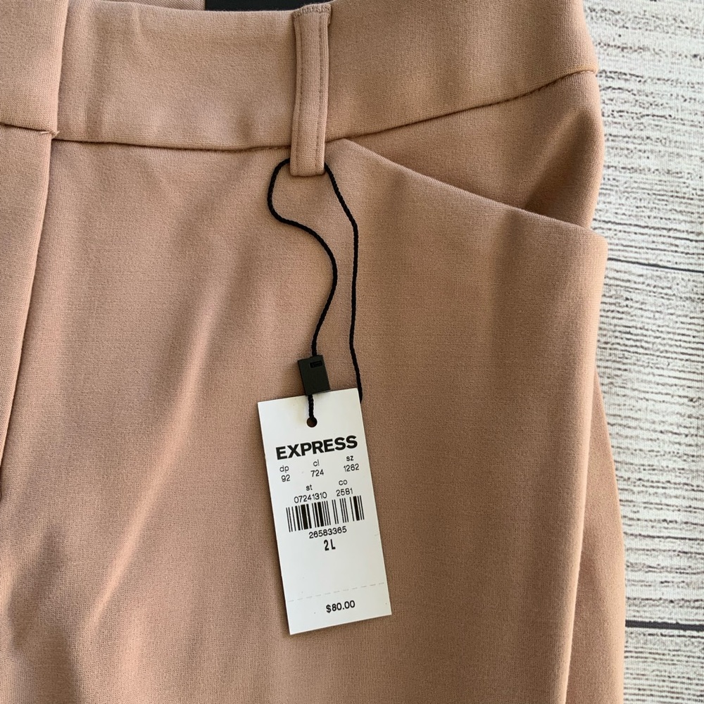 EXPRESS Mid Rise Knit Curvy Bootcut Pant - Picture 5 of 13
